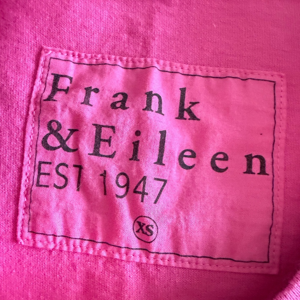 0710 Frank & Eileen Mini Cory Dress Guava Pink Heritage Jersey Cotton XS NWT - Picture 3 of 7